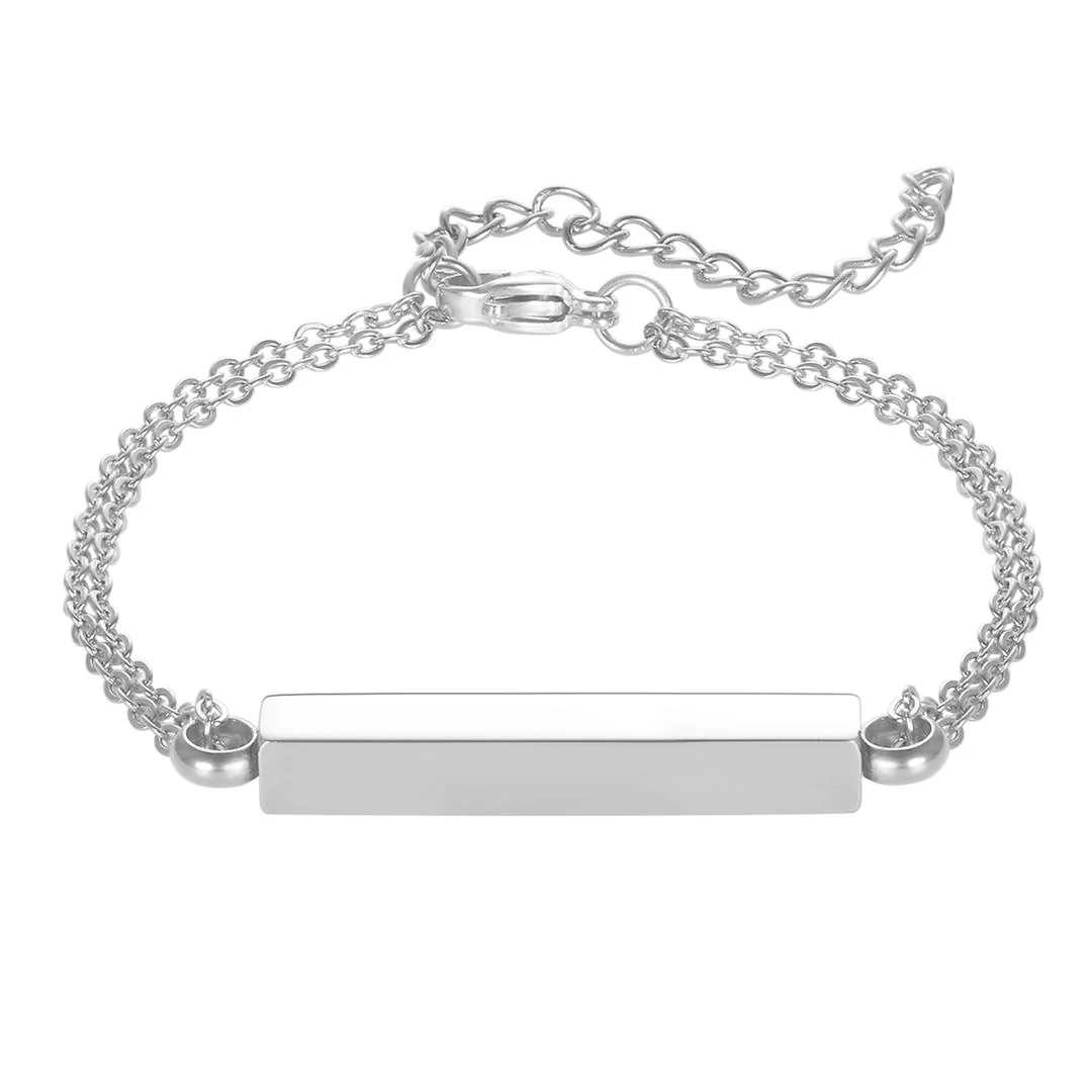 The Bar Cremation Bracelet - Image 3