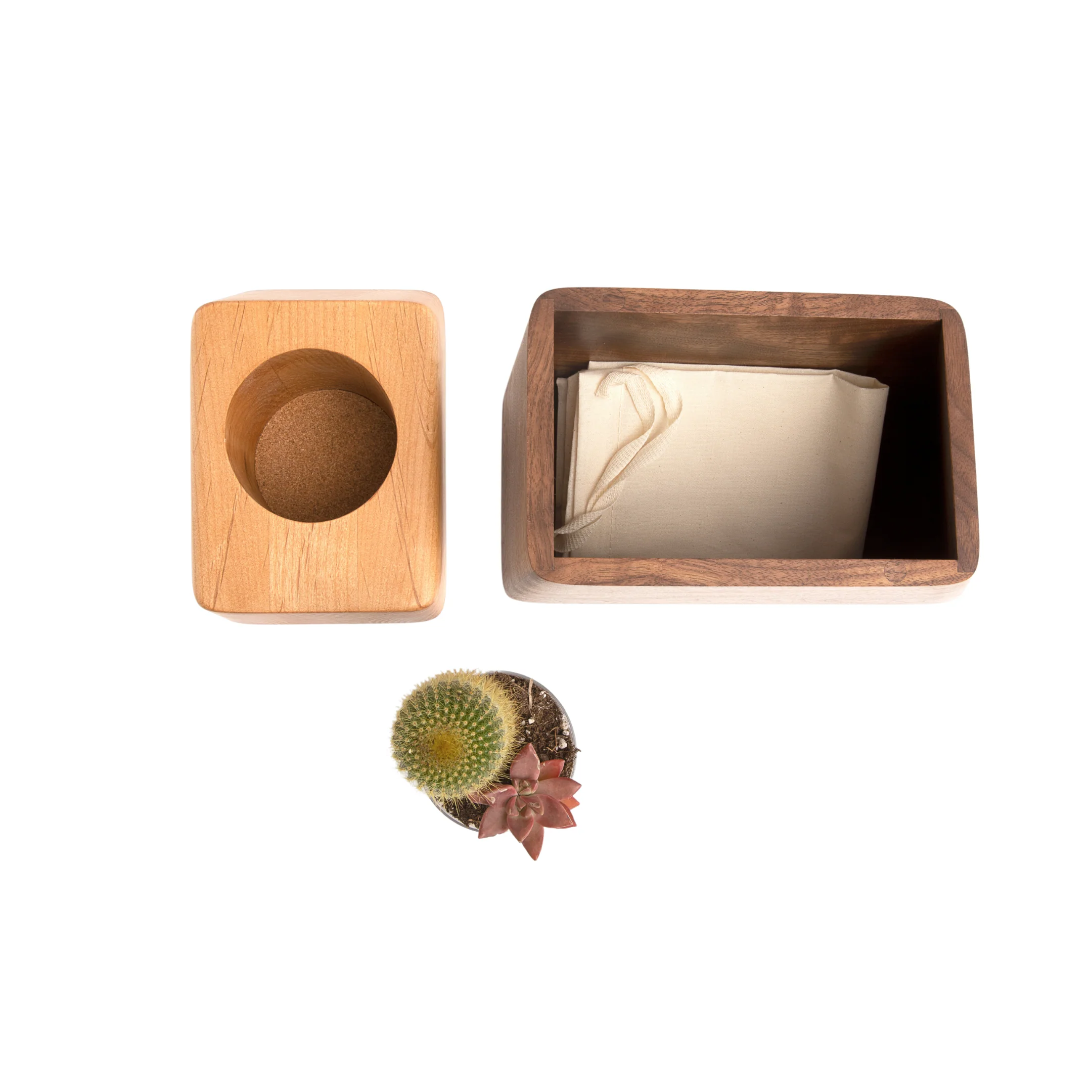 The Casey Plant Urn in Walnut & Sycamore - Image 5
