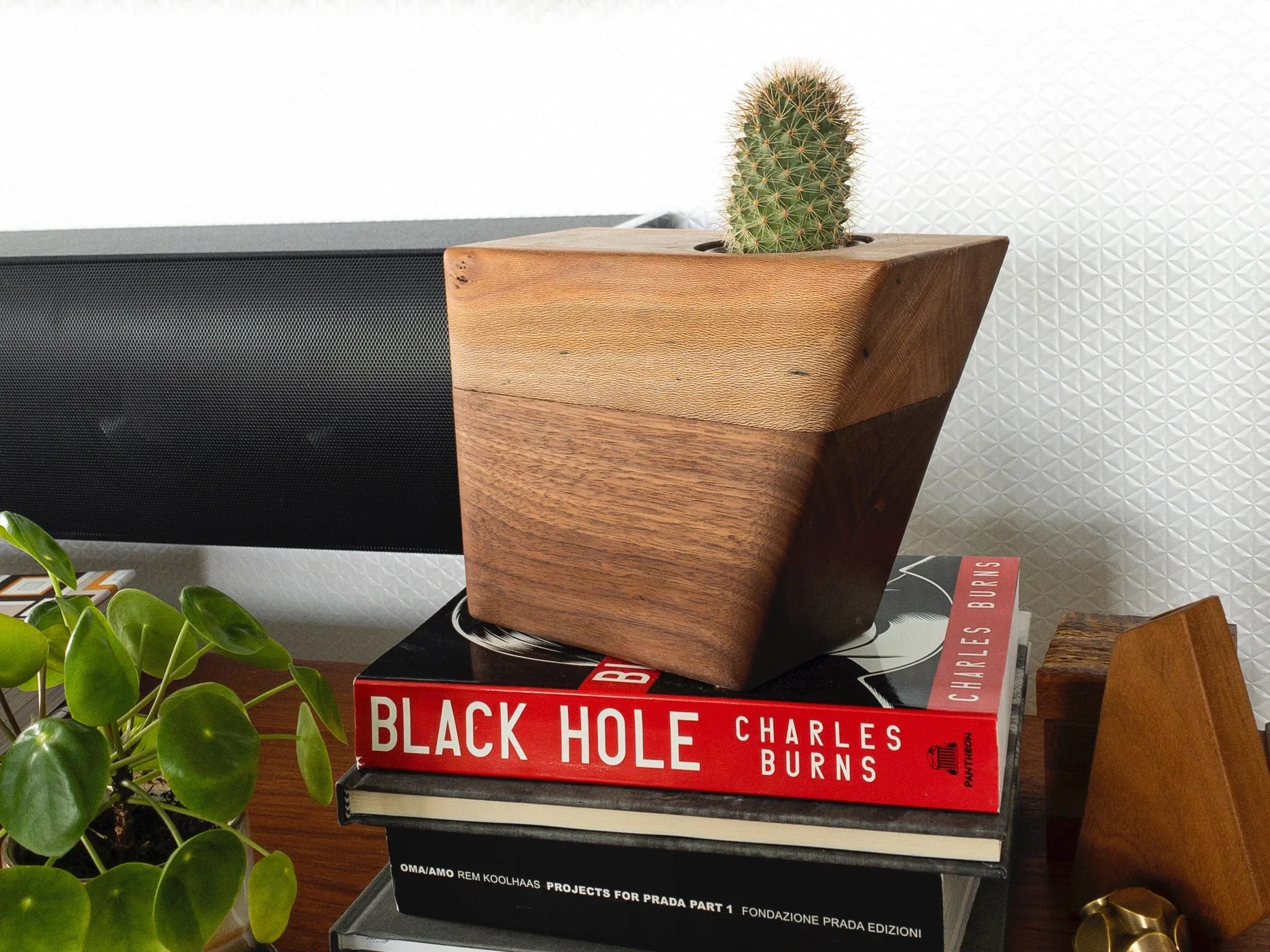 The Casey Plant Urn in Walnut & Sycamore - Image 6