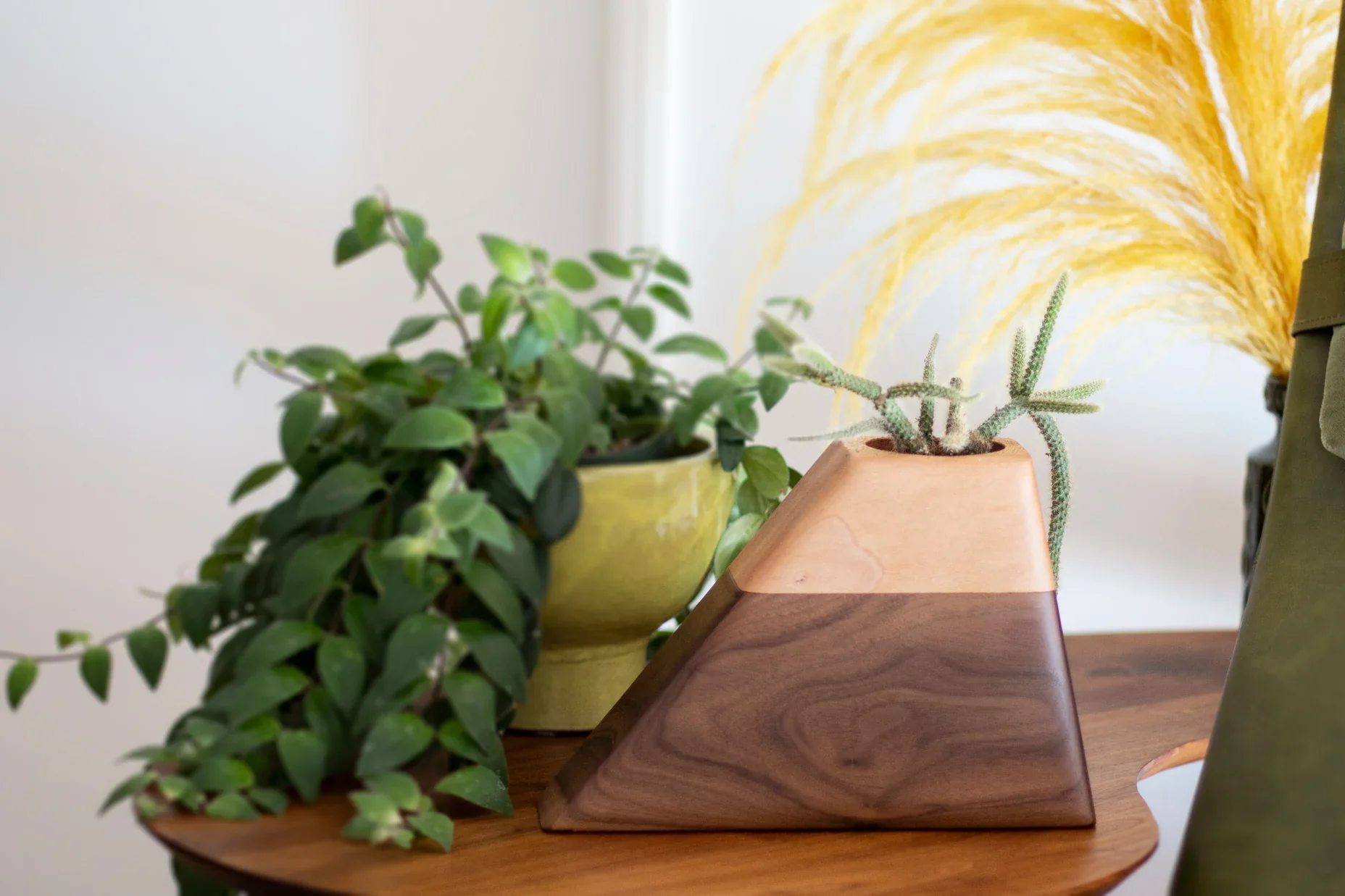 The Casey Plant Urn in Walnut & Sycamore - Image 7