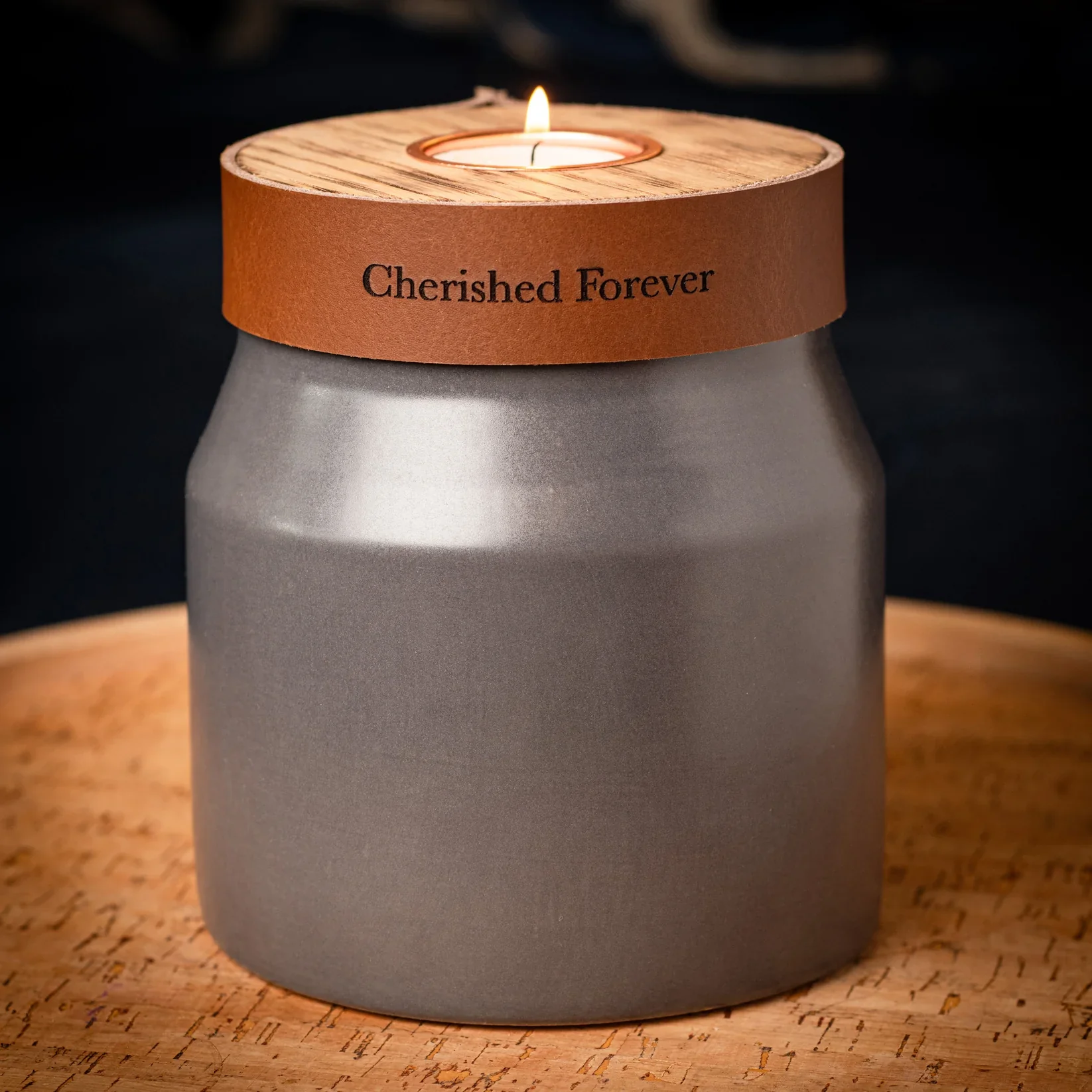 The Parker Candle Urn in Slate Grey - Image 2